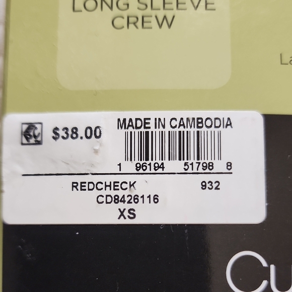 Cuddl Duds Black and Red Plaid Thermal Top Xs - Picture 3 of 7